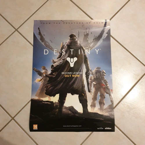 Destiny double-sided poster like new on glossy thick paper
