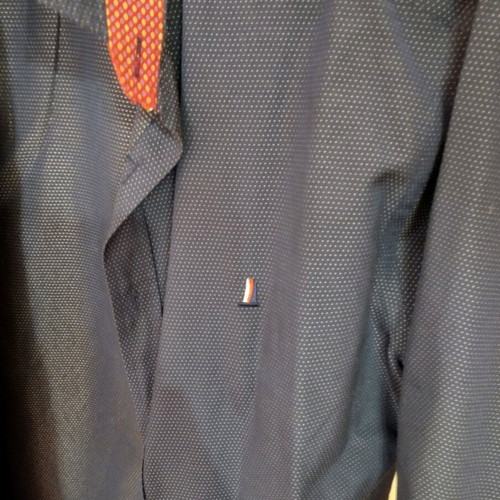 Poli Gianni men's shirt like new, black with polka dot design