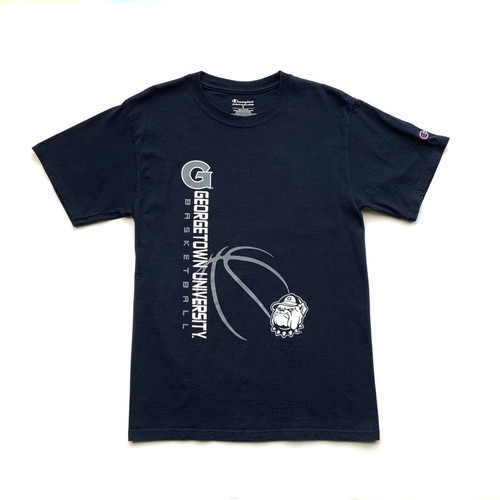 Champion men's Georgetown Hoyas Basketball T-Shirt blue like new, size S