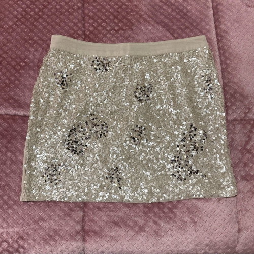 Stradivarius mini skirt beige like new, size S