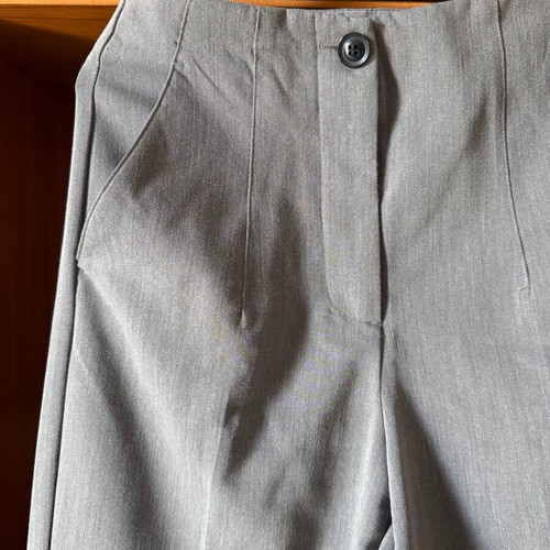 Zara pants gray high waist new, size S 36 8