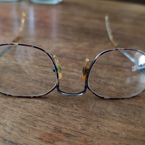 Memphis vintage metal optical frame, brown