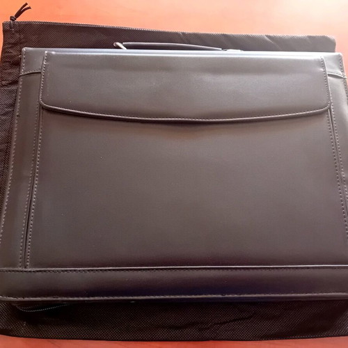 Organization office bag like new, black, leatherette