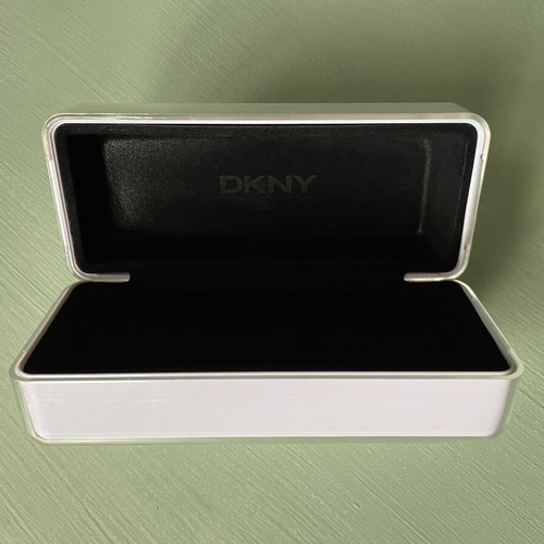 Donna Karan Sunglasses Case used, white velvet interior