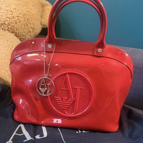 Armani Jeans Handbag new, red with inner pockets