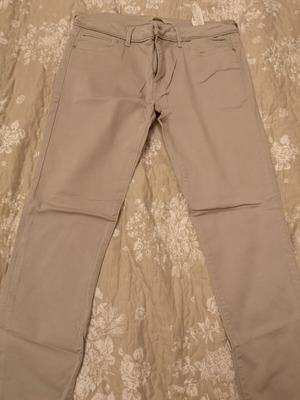 Zara women's beige fabric pants size XXL 44 used