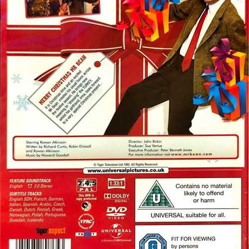 Merry Christmas Mr Bean DVD new, comedy with Rowan Atkinson