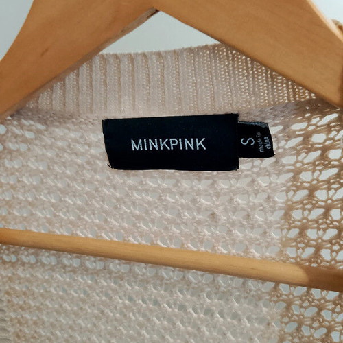 Minkpink long cardigan size S/M/L like new, beige