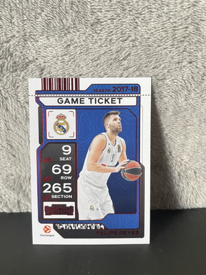 Felipe Reyes Game Ticket Red Contenders 2025/26 Euroleague Panini like new