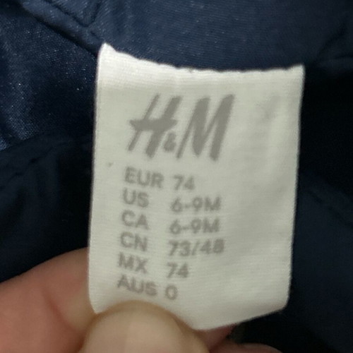 Boy's jacket 6-9 m 74cm used, dark blue