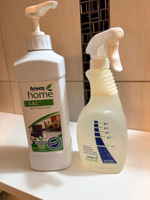 Σετ καθαρισμού Amway L.O.C. καινούργιο, πολυκαθαριστικό με ψεκαστήρι και αντλία