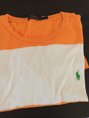 Μπλουζάκι polo Ralph Lauren μεταχειρισμένο, πορτοκαλί, μέγεθος L