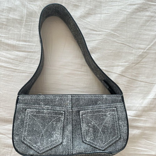 Fiorucci grey denim shoulder bag