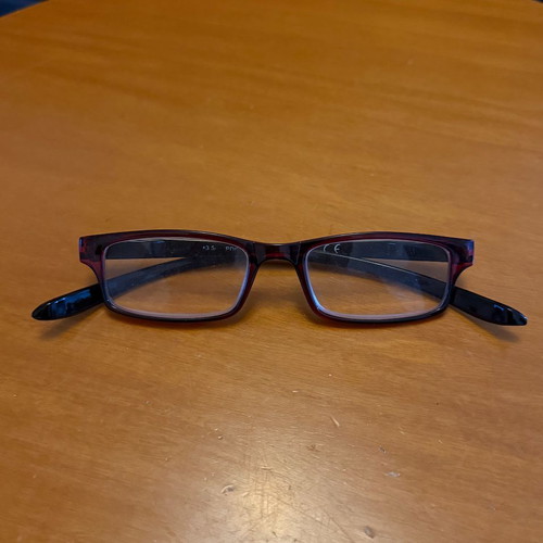 Presbyopia Glasses +3.5 with Bordeaux Frame used