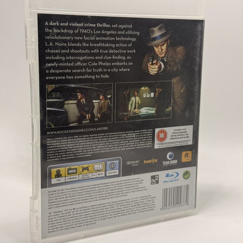 L.A Noire PS3 game used, action adventure