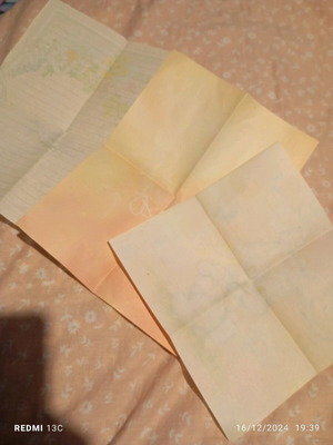 Correspondence used, set of 3 sheets