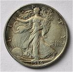 Walking Liberty Half Dollar 1936 D!