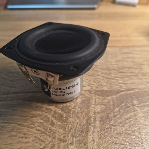 Full-Range ND65-8 2.5" 8Ω Speaker, Aluminum Cone, Neodymium