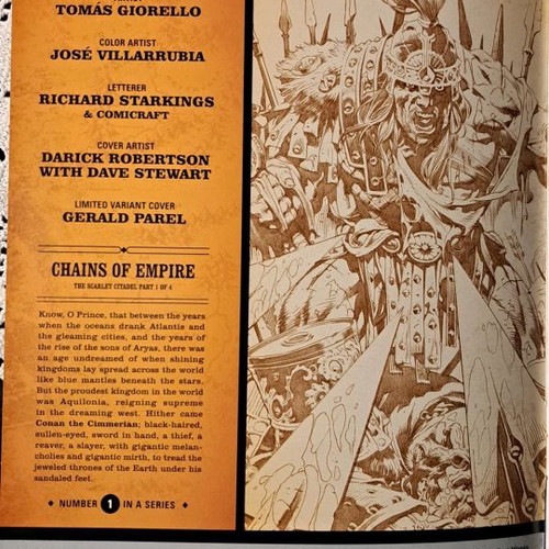 King Conan The Scarlet Citadel 25th Ann. Variant 1:10 like new