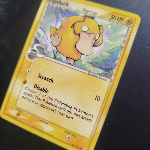 Psyduck Delta Species Holon Phantoms κάρτα μεταχειρισμένη, αριθμός 81/110