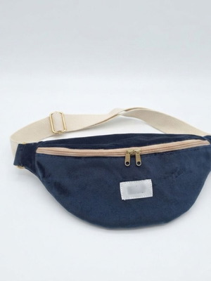 Χειροποίητη μπλε belt bag