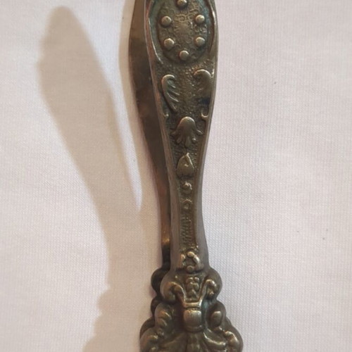 Vintage bronze carved nutcracker, Baroque style