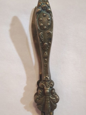 Vintage bronze carved nutcracker, Baroque style