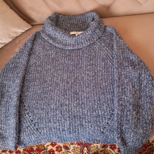 Clockhouse women's sweater with high polo collar size S used