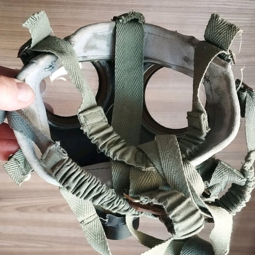 Retro gas mask used with 3 filters