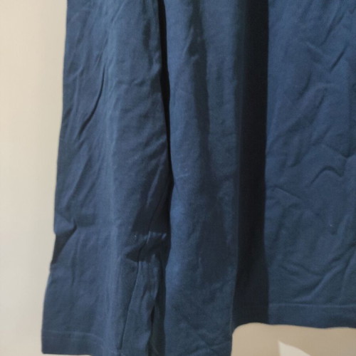 Cotton blouse dress 5XL, blue, plus size