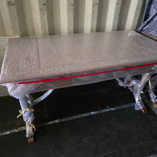 Classic solid wood desk with exquisite inlay and drawer like new