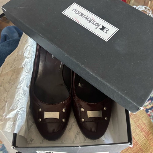 Bordo patent leather Kalogirou pumps like new, size 39, 7cm heel