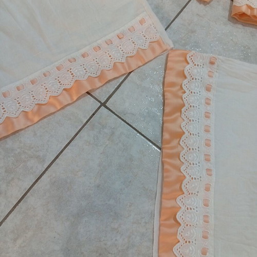 Vintage bedding set with duvet cover, sheet and pillowcases