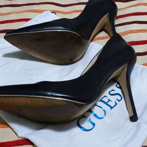 Guess Δερμάτινες Γόβες Μαύρες Νούμερο 40 Μεταχειρισμένες
