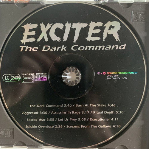 Exciter The Dark Command CD like new