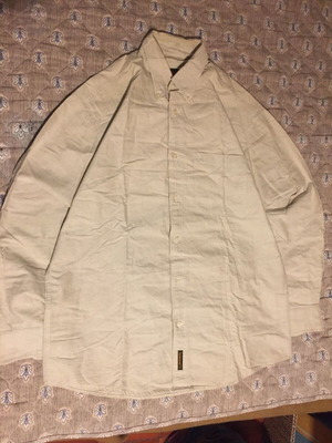 Timberland long sleeve shirt white and beige like new size M