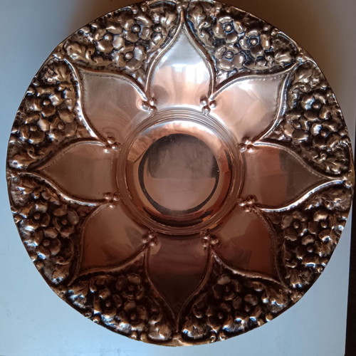 Decorative silver-plated fontaniera used