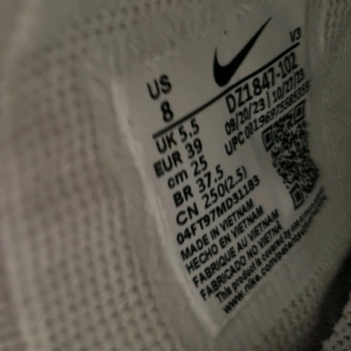 Nike Air Force 1 Shadow new, size 39, white and green