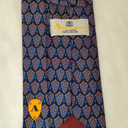 Classic silk tie Aquascutum London used