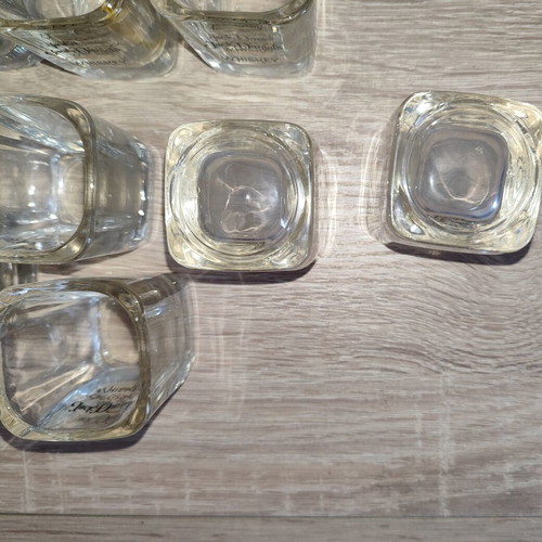 Jack Daniel's vintage shot glass set of 9, like new
