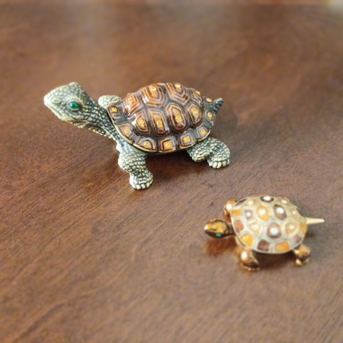 Collectible animal jewelry box set of 5 with mirror, new