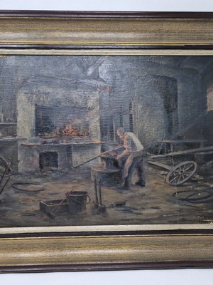 M. Roth πίνακας ζωγραφικής 19ος αιώνας μεταχειρισμένος