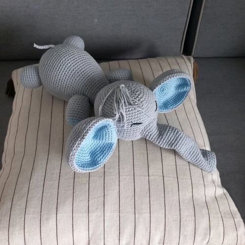 Amigurumi elephant new handmade knitted doll 37 cm