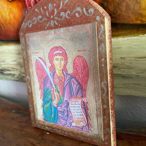 Archangel Michael image new, print copy 15x11cm