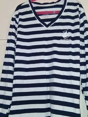 Polo women's blouse like new, white-blue, size S