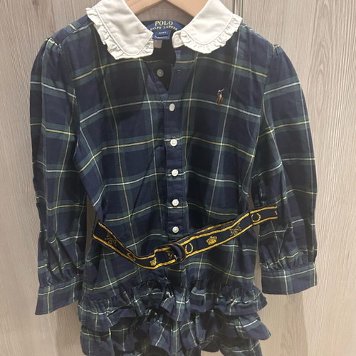 Ralph Lauren dress with belt for 4-year-old girl like new