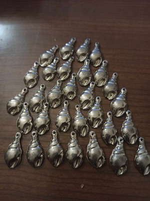 Hanging buttons used for design, 2 sets, metal