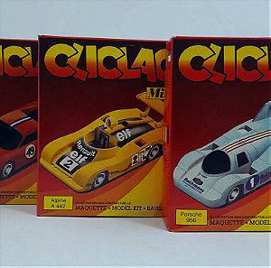 Cliclac Mini Cars Αυτοκινητάκια Σετ των 3 (Alpine, Ferrari & Porsche)
