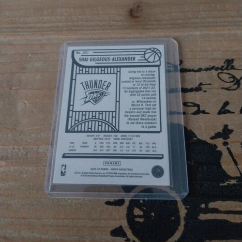 Shai Gileous-Alexander Panini NBA Hoops card like new