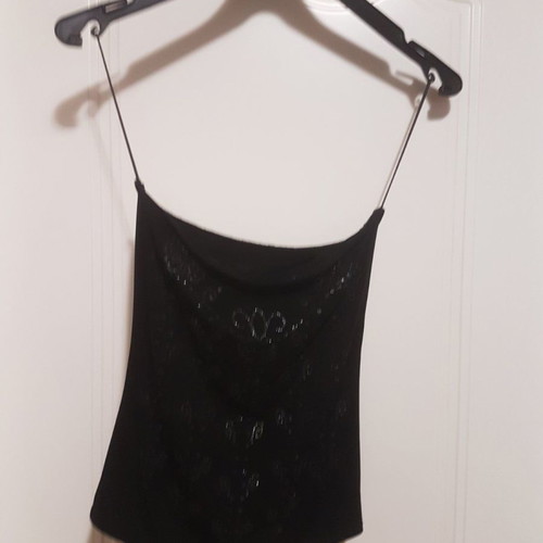Strapless top Kookai with sequin front used, black, size S